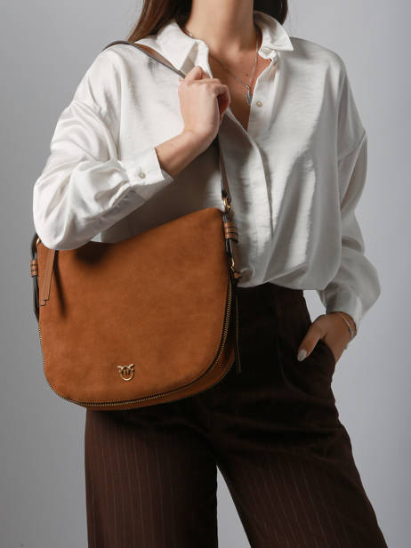 Hobo Love Bag Icon Pinko Bruin love bag icon 5113A2JH ander zicht 1